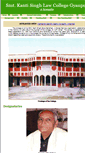 Mobile Screenshot of kantisinghlawcollegegyanpur.org